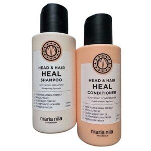 Maria Nila Head & Hair Heal Shampoo and Conditioner Travel Size 3.4oz/100mL Each
